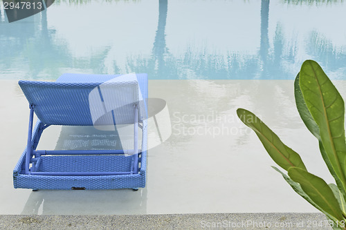 Image of Turquoise Pool Bench