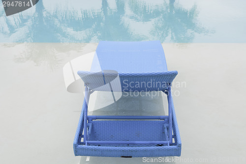 Image of Turquoise Pool Bench