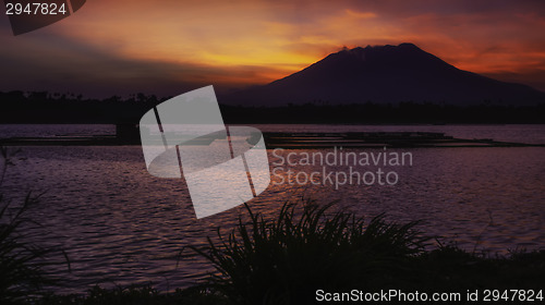 Image of Fiery Sunrise River