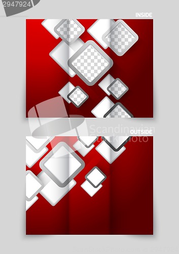 Image of Tri-fold brochure template design