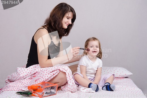 Image of Mom daughter cheek powders