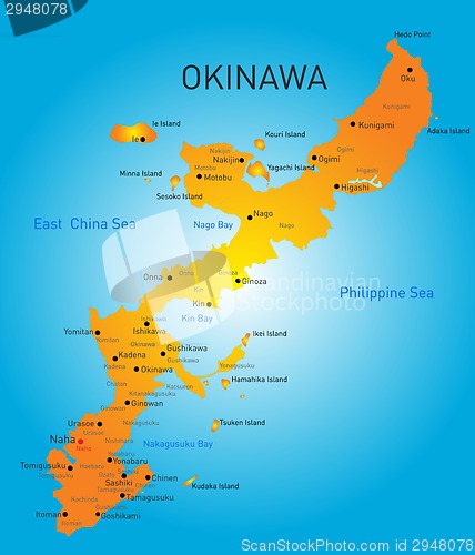 Image of okinawa map