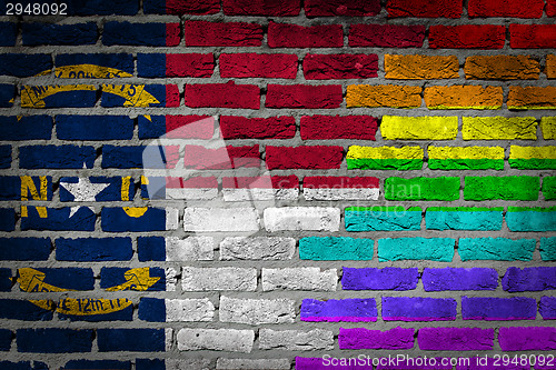 Image of Dark brick wall - LGBT rights - North Carolina