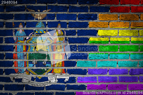 Image of Dark brick wall - LGBT rights - New York
