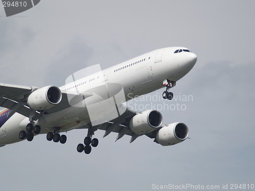 Image of Airliner landing