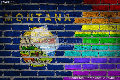 Image of Dark brick wall - LGBT rights - Montana