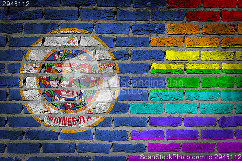 Image of Dark brick wall - LGBT rights - Minnesota