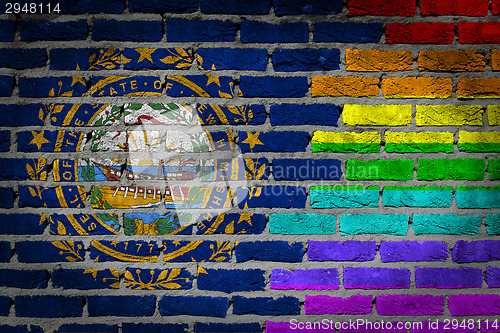 Image of Dark brick wall - LGBT rights - New Hampshire