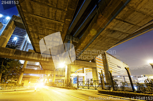 Image of Hong Kong City Traffic Night