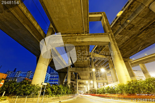 Image of Hong Kong City Traffic Night