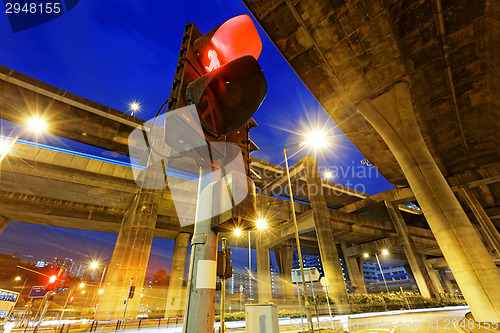 Image of Hong Kong City Traffic Night