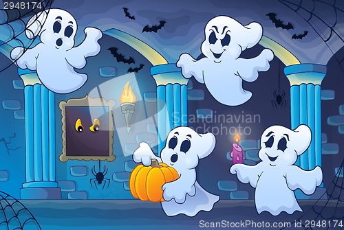 Image of Haunted castle interior theme 6