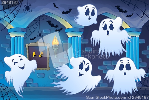 Image of Haunted castle interior theme 4