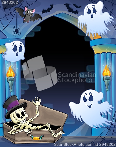 Image of Wall alcove with Halloween theme 1