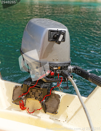 Image of Motorboat engine