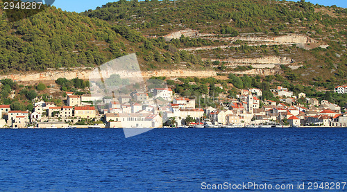 Image of Turquoise sea in Croatia Vis Island