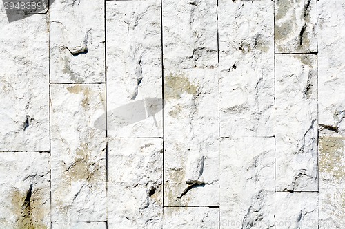 Image of A white brick wall