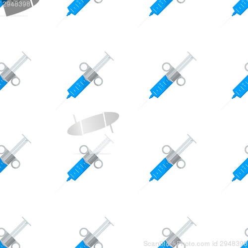 Image of Vector background for hospital. Medical syringe