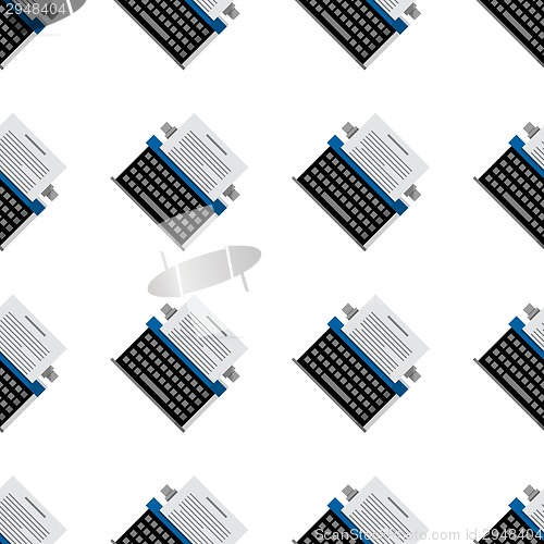 Image of Vector background for office equipment. Typewriter
