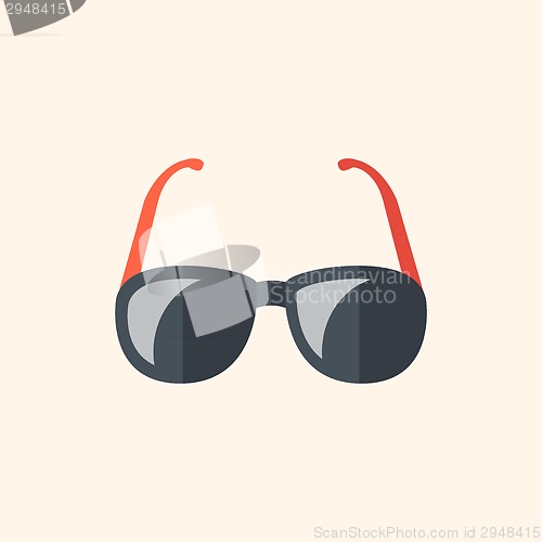 Image of Glasses. Travel Flat Icon