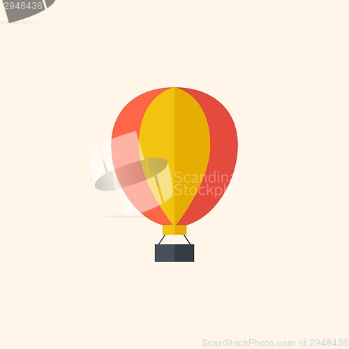 Image of Balloon. Travel Flat Icon