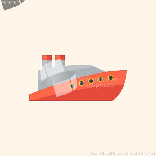 Image of Boat Flat Icon