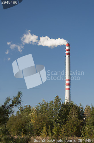 Image of Chimney pollution.