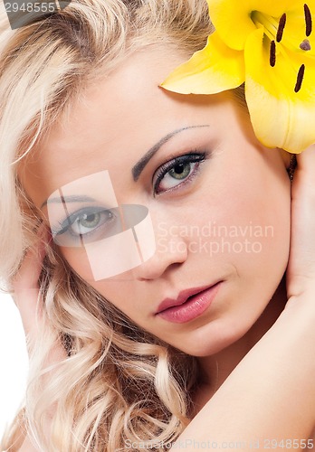 Image of Girl with flower