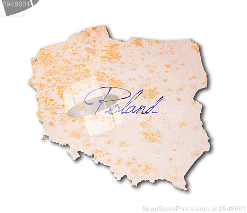 Image of Poland - Old paper with handwriting