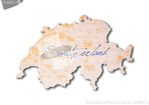 Image of Switzerland - Old paper with handwriting