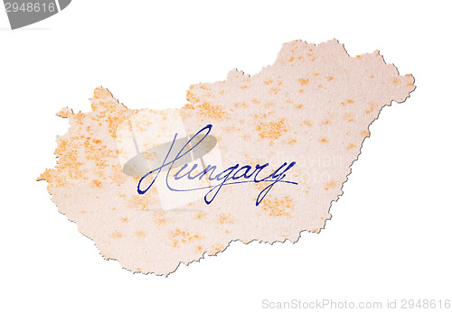 Image of Hungary - Old paper with handwriting