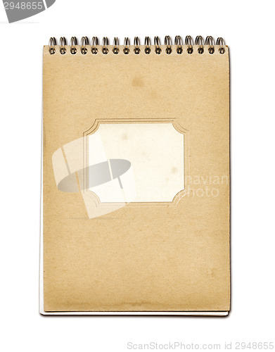 Image of Grunge spiral close notebook