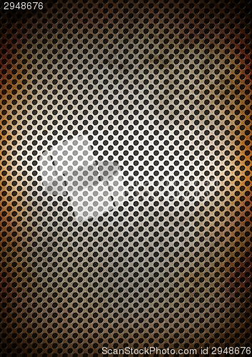 Image of Silver rusty metal grid background texture