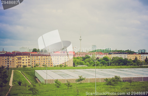 Image of Retro look TV Tower Berlin
