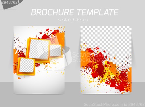 Image of Flyer back and front template design