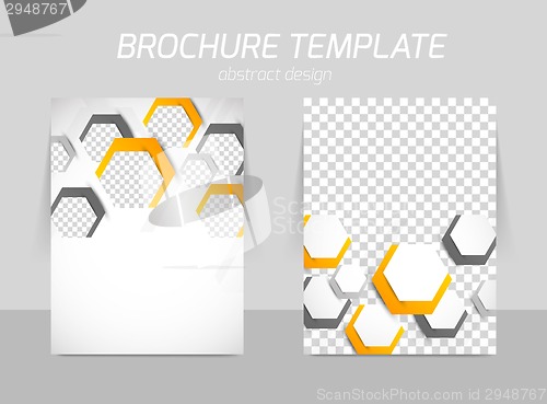 Image of Flyer back and front template design