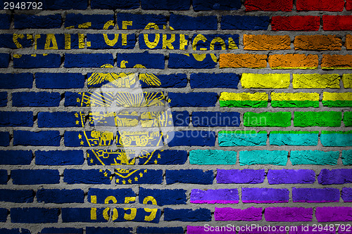 Image of Dark brick wall - LGBT rights - Oregon