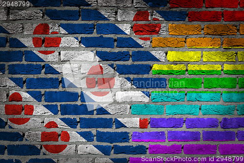 Image of Dark brick wall - LGBT rights - Friesland