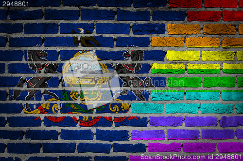 Image of Dark brick wall - LGBT rights - Pennsylvania