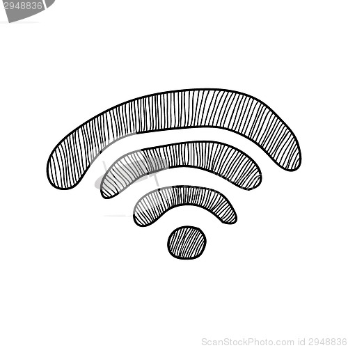 Image of Wi-Fi doodle sign