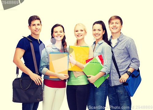 Image of group of smiling students standing