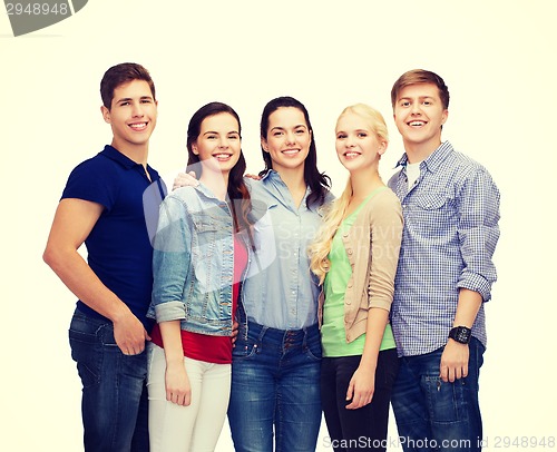 Image of group of smiling students standing