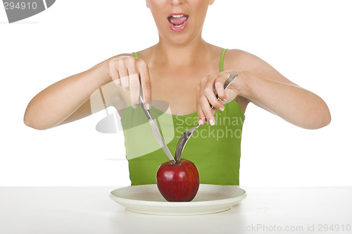 Image of Apple hungry