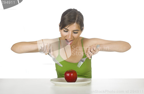 Image of Apple hungry