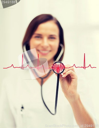 Image of female doctor with stethoscope