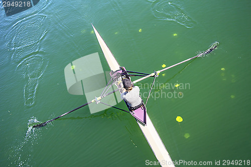 Image of The woman rower