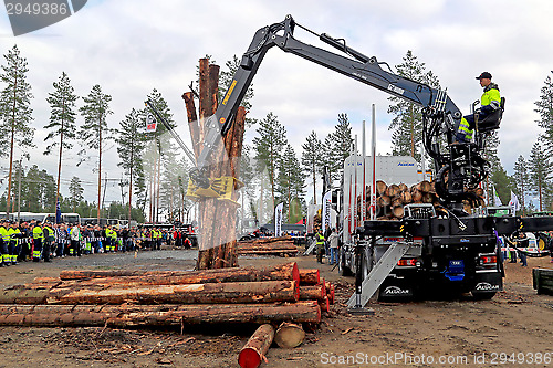 Image of Finnish Championships in Log Loading 2014 at FinnMETKO 2014