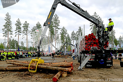 Image of Finnish Championships in Log Loading 2014 at FinnMETKO 2014