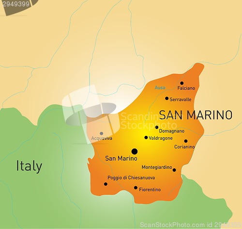 Image of San Marino map
