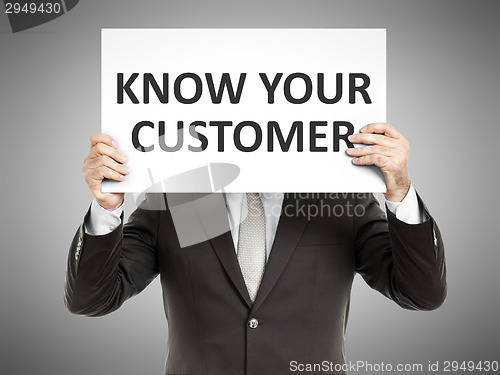 Image of business man message